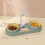 Double Dog Cat Bowls Automatic Feeder Water Dispenser Tilted Cat Food 1