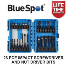 Bluespot 26pc Adaptor Impact Bit Holder Socket Set Drill Nut Driver Screwdriver 14125