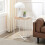 URBN Living 45cm Wood and Metal Slatted Side Sofa End Coffee Table Bedroom Study 6