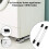 Pack of 2 Heavy Duty Washing Machine Tumble Dryer Rollers Trolley 7