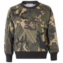(11-12 Years, Camo Green) Girls Boys Plain Jumper Crew Neck Sweatshirt 5-13