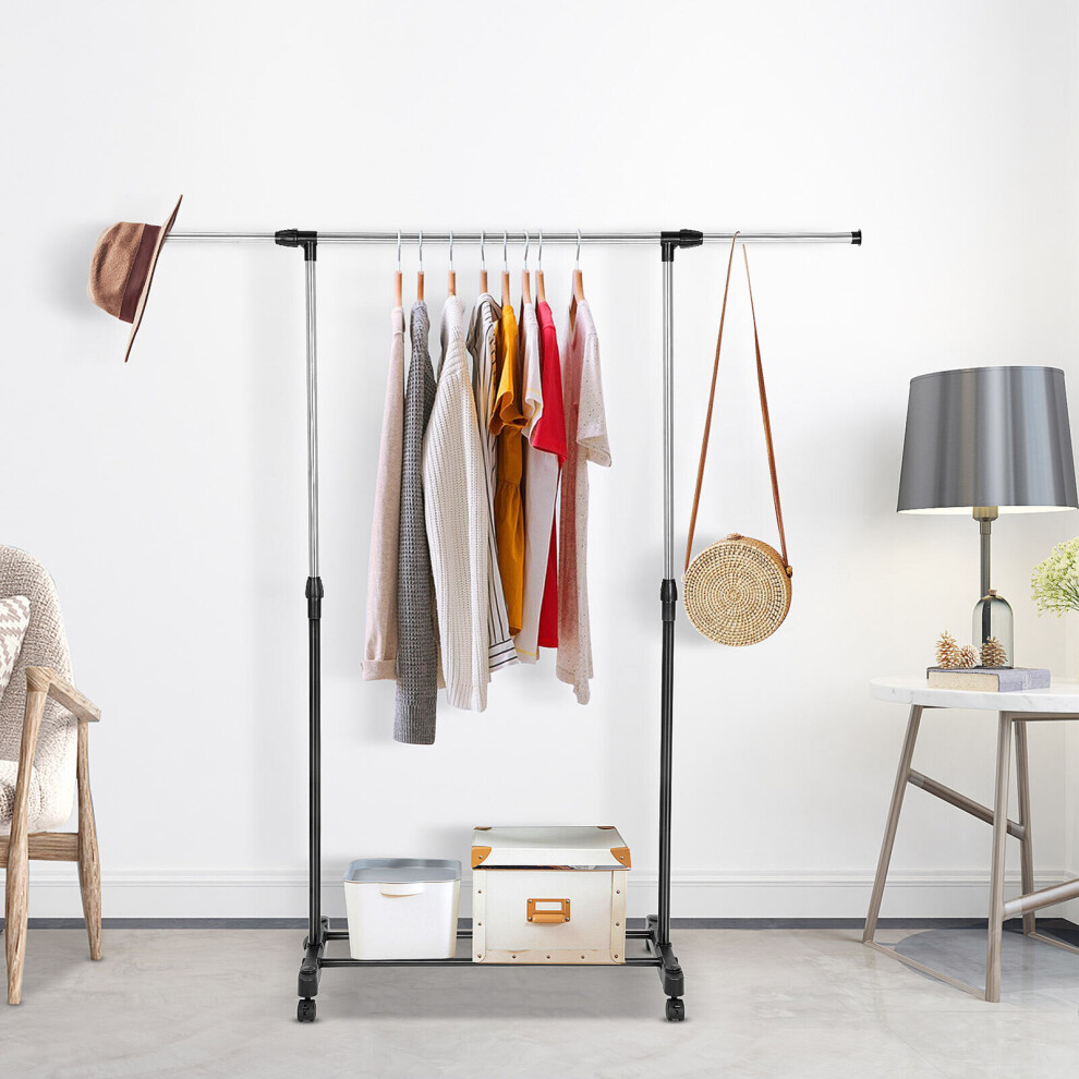 Clothes Rail Adjustable (88-150) x 43 x (80-157) cm Heavy Duty Clothes