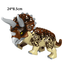 (I-Triceratops) Jurassic Dinosaur World Series Building Blocks Removable Triceratops Rex Tyrannosaurus Big Figures Blocks