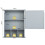 Costway Wall-mounted Bathroom Cabinet Storage Organizer Medicine Cabinet 2