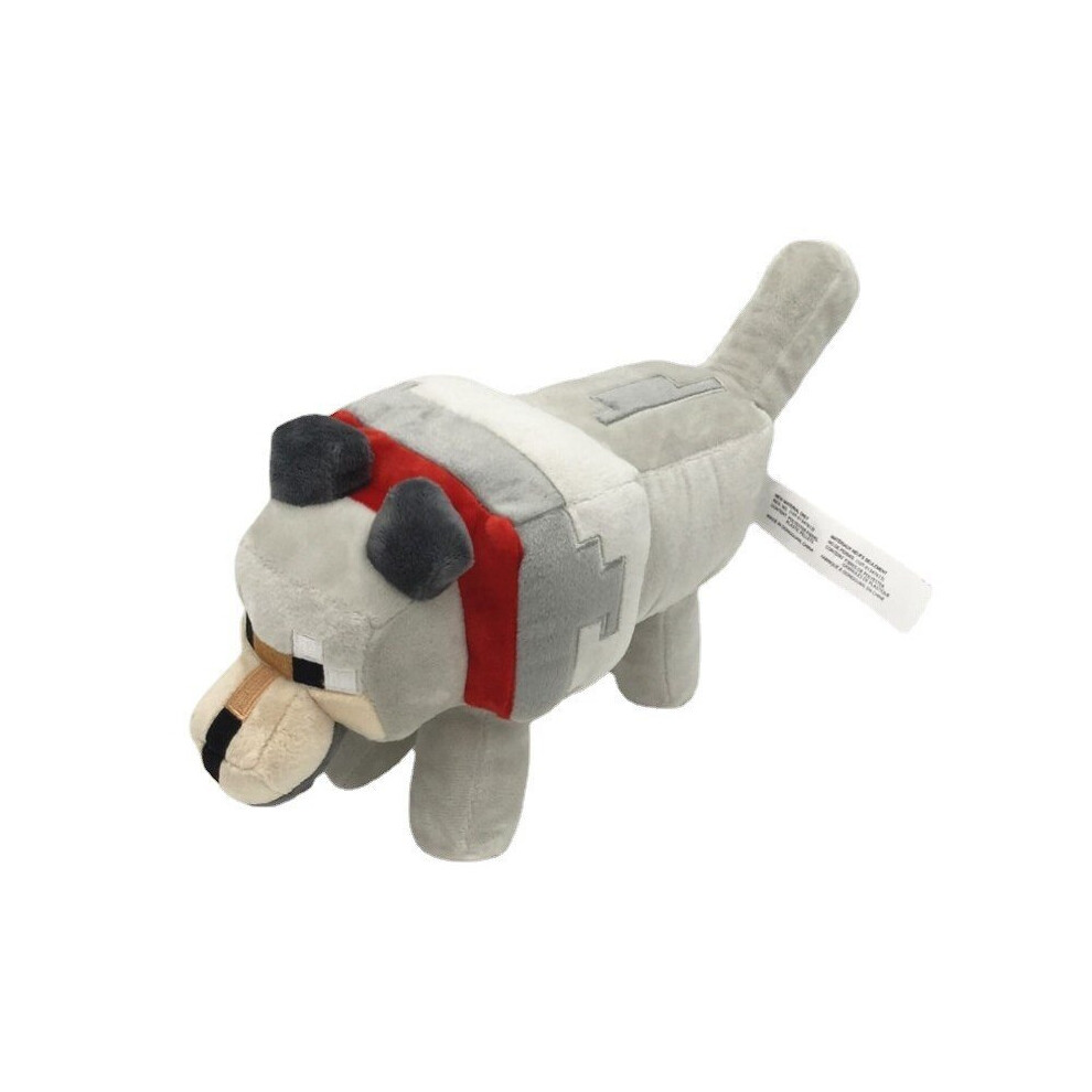 Minecraft Plush Toy kids Gift 35cm Big Grey Wolf