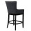 Living And Home (Dark Grey) Linen Fabric Tufted Fabric Bar Stool 3