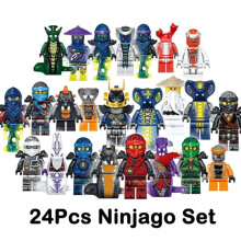 Contenido: Set de 24 mini figuras: Kai, Jay y Sensei Wu. Juguetes de bloques de construcción.