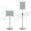 Costway A4 Display Adjustable Poster Stand Advertisement Sign Holder 2