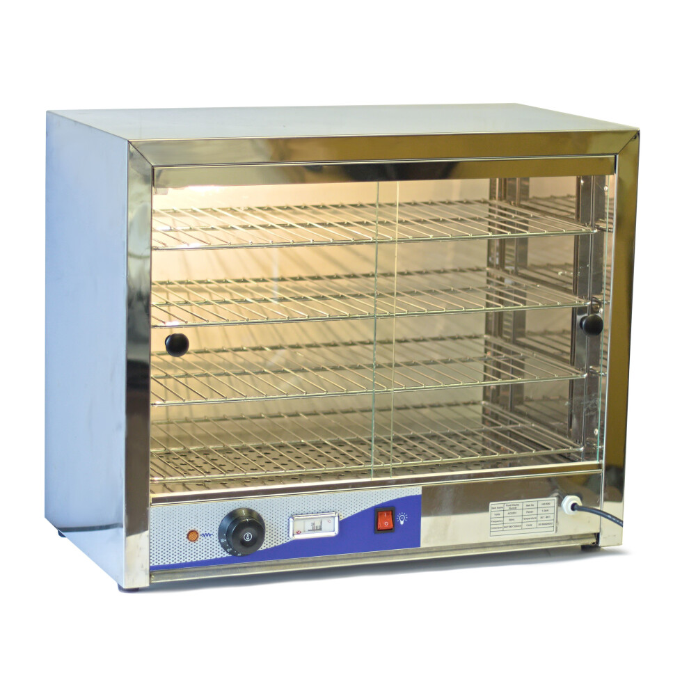 COMMERCIAL COUNTER TOP ELECTRIC HEATED GLASS DISPLAY UNIT / PIE WARMER