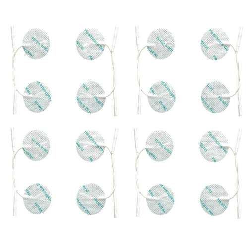 16 ROUND TENS ELECTRODE PADS Reusable for Tens Machines