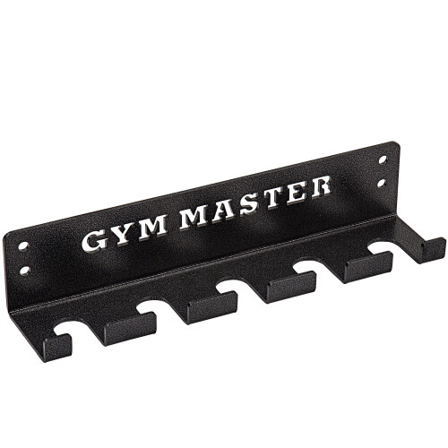(5 Bar Storage Rack) GYM MASTER Vertical Wall Mounted Olympic 2" Barbell Storage Hanging Rack