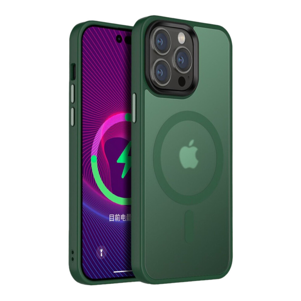 Compatible With Iphone 14 Plus - Cangling Smart Charging Silicone Case Green 5060986942737