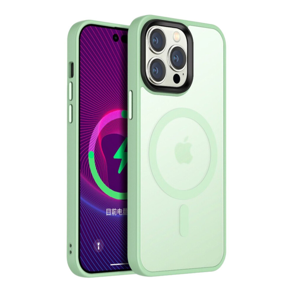 Compatible With Iphone 14Pro/15Pro - Matcha Smart Charging Silicone Case Green 5060986942683