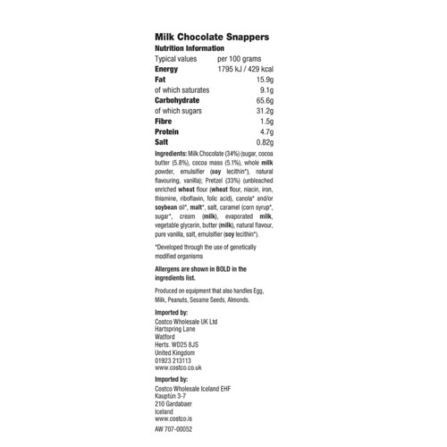 Snappers Milk Chocolate and Caramel Pretzels 567g on OnBuy