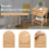 Costway Bamboo Nightstand Bedside Table Multifunctional Accent End Table 9