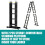 5.7M 14in1 Multi Purpose Aluminum Folding Ladder Heavy Duty 3