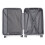 (Black, 24 inch) 20/24/28In Multi Texture Hard Shell PP Suitcase Set 3
