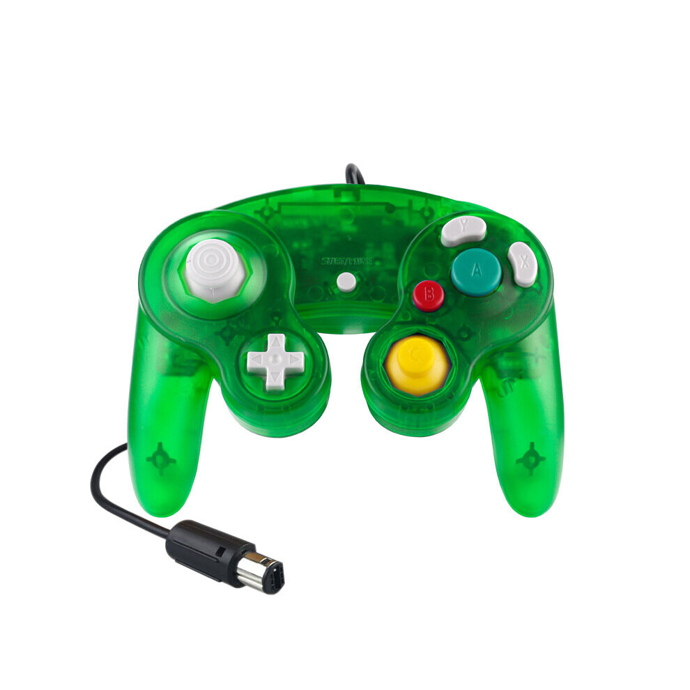 (Crystal ) Wired Controller For Nintendo Gamecube,Gcn,Wii Green 6921889176300