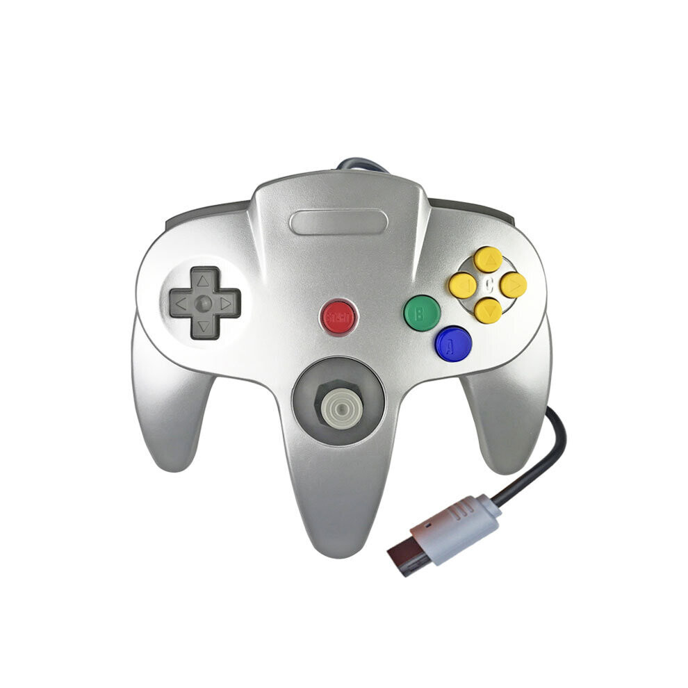 (Silver) Wired Controller Compatible For Nintendo 64,N64 Silver 6921889176508