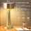 (gold) Cordless LED Desk Lamp Touch Sensor Table Lamp USB 7