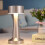 (silver) Cordless LED Desk Lamp Touch Sensor Table Lamp USB 3