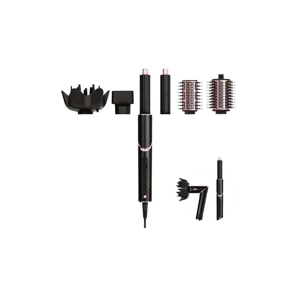 Shark FlexStyle Air Styler & Hair Dryer (HD440UK) - Black & Rose Gold