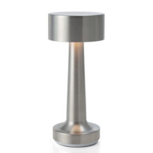 (silver) Cordless LED Desk Lamp Touch Sensor Table Lamp USB