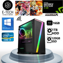 Gaming PC Computer Intel Quad Core i7 16GB DDR3 1TB HDD+120SSD GTX1630 - Refurbished