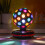 (Black) Global Gizmos 6" Rotating Disco Ball / Kids Disco Light 6