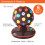 (Black) Global Gizmos 6" Rotating Disco Ball / Kids Disco Light 2
