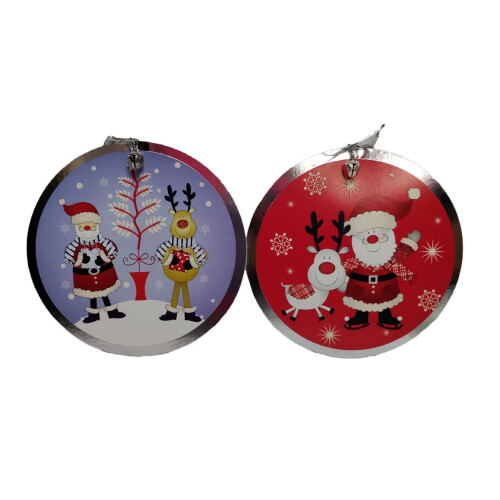 6 Large Christmas Gift Tags Gift Tag With Jingle Bell 14cm Tags 2