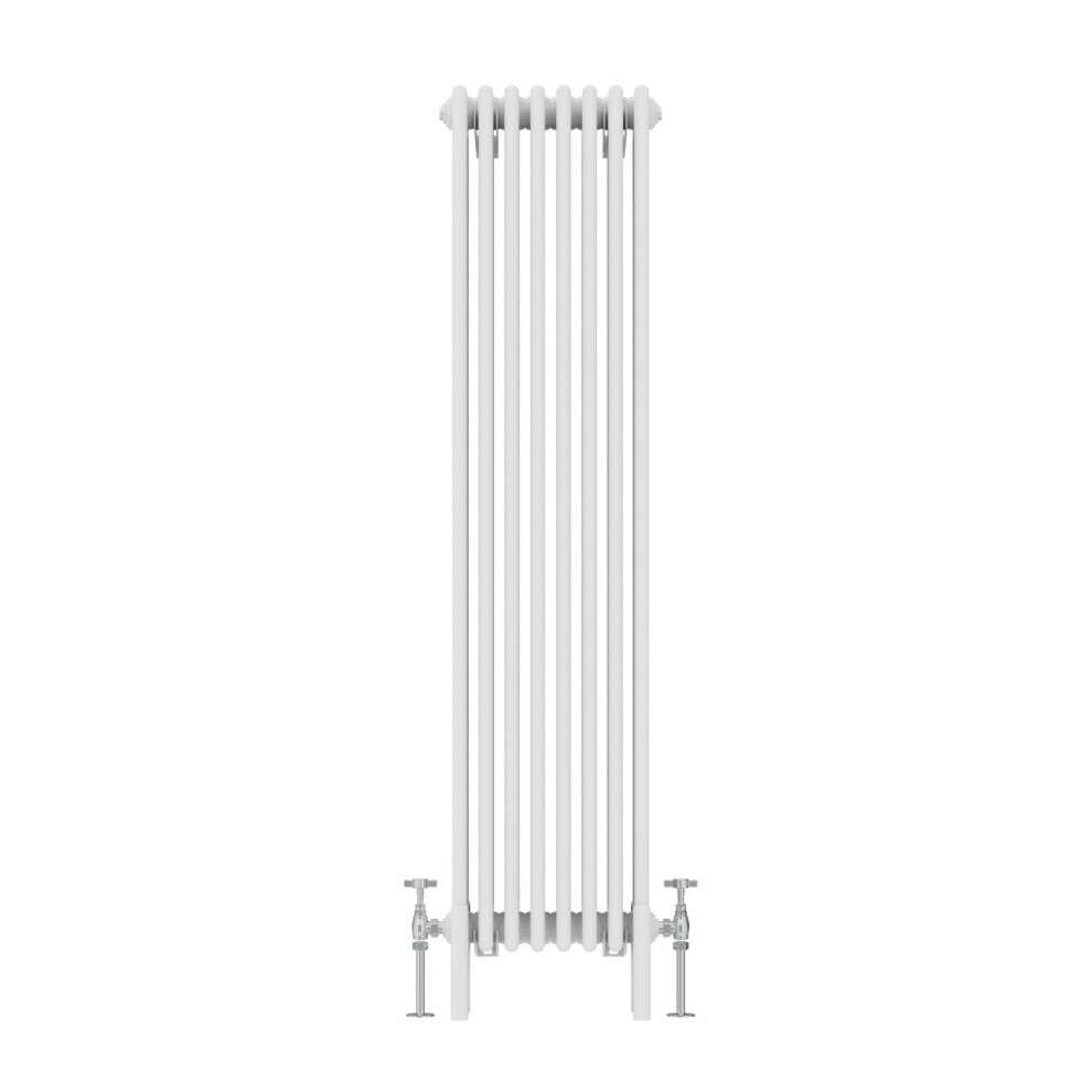 (1500x380mm, White) NRG Traditional Cast Iron Style Style Radiator Four Column Designer Bathroom Radiators