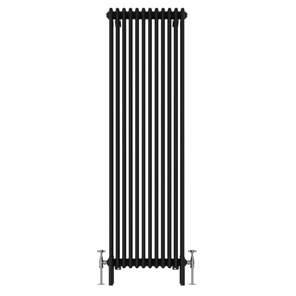 (1800x560mm, Black) NRG Traditional Cast Iron Style Style Radiator Four Column Designer Bathroom Radiators