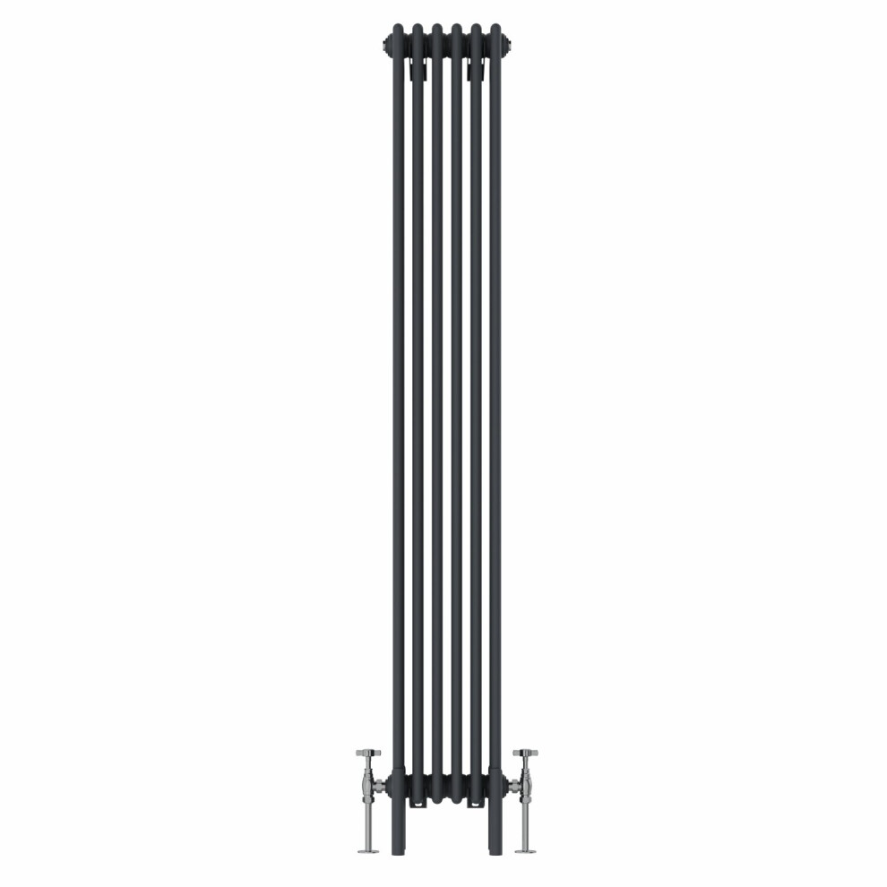 (1800x290mm, Anthracite) NRG Traditional Cast Iron Style Style Radiator Four Column Designer Bathroom Radiators