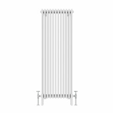 (1500x560mm, White) NRG Traditional Cast Iron Style Style Radiator Four Column Designer Bathroom Radiators