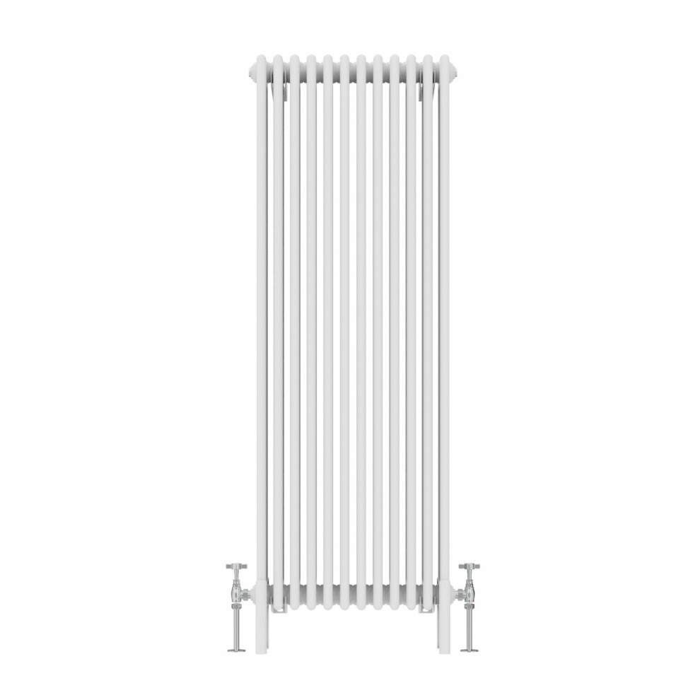 (1500x560mm, White) NRG Traditional Cast Iron Style Style Radiator Four Column Designer Bathroom Radiators