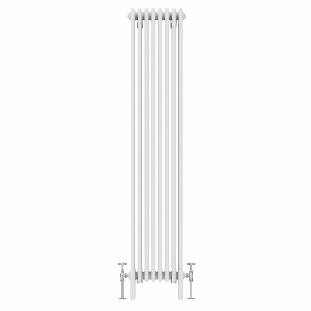 (1800x380mm, White) NRG Traditional Cast Iron Style Style Radiator Four Column Designer Bathroom Radiators