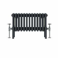 (300x605mm, Anthracite) NRG Traditional Cast Iron Style Style Radiator Four Column Designer Bathroom Radiators
