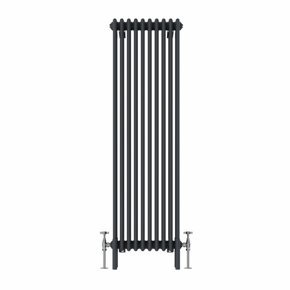 (1500x470mm, Anthracite) NRG Traditional Cast Iron Style Style Radiator Four Column Designer Bathroom Radiators