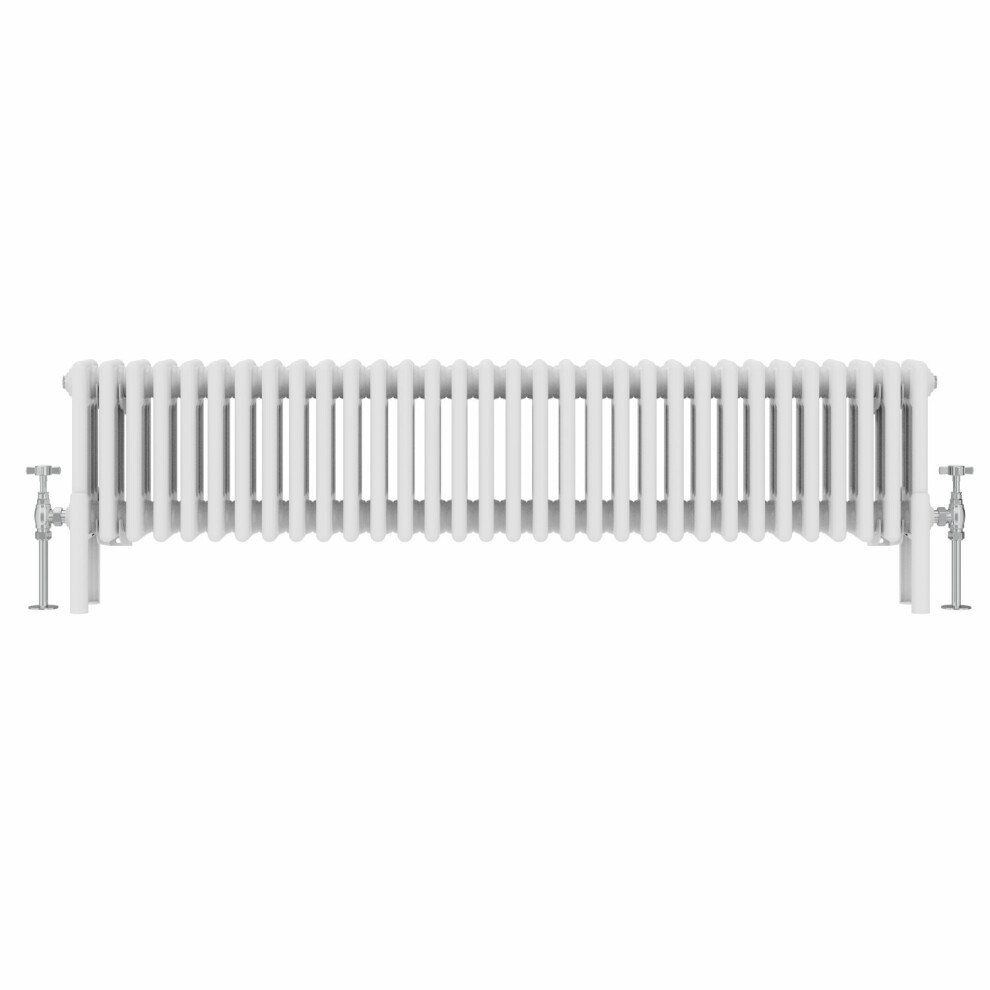 Nrg (300X1460mm, White) Traditional Cast Iron Style Style Radiator Four Column Designer Bathroom Radiators