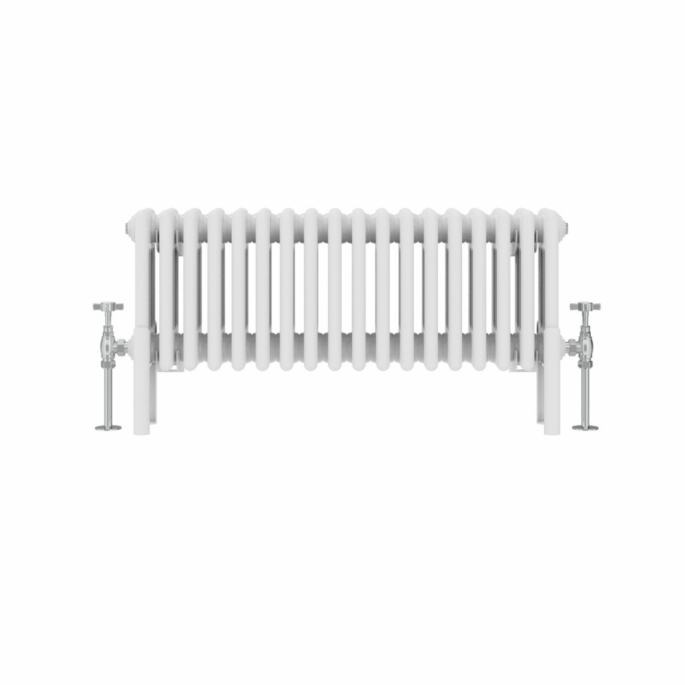 (300x830mm, White) NRG Traditional Cast Iron Style Style Radiator Four Column Designer Bathroom Radiators