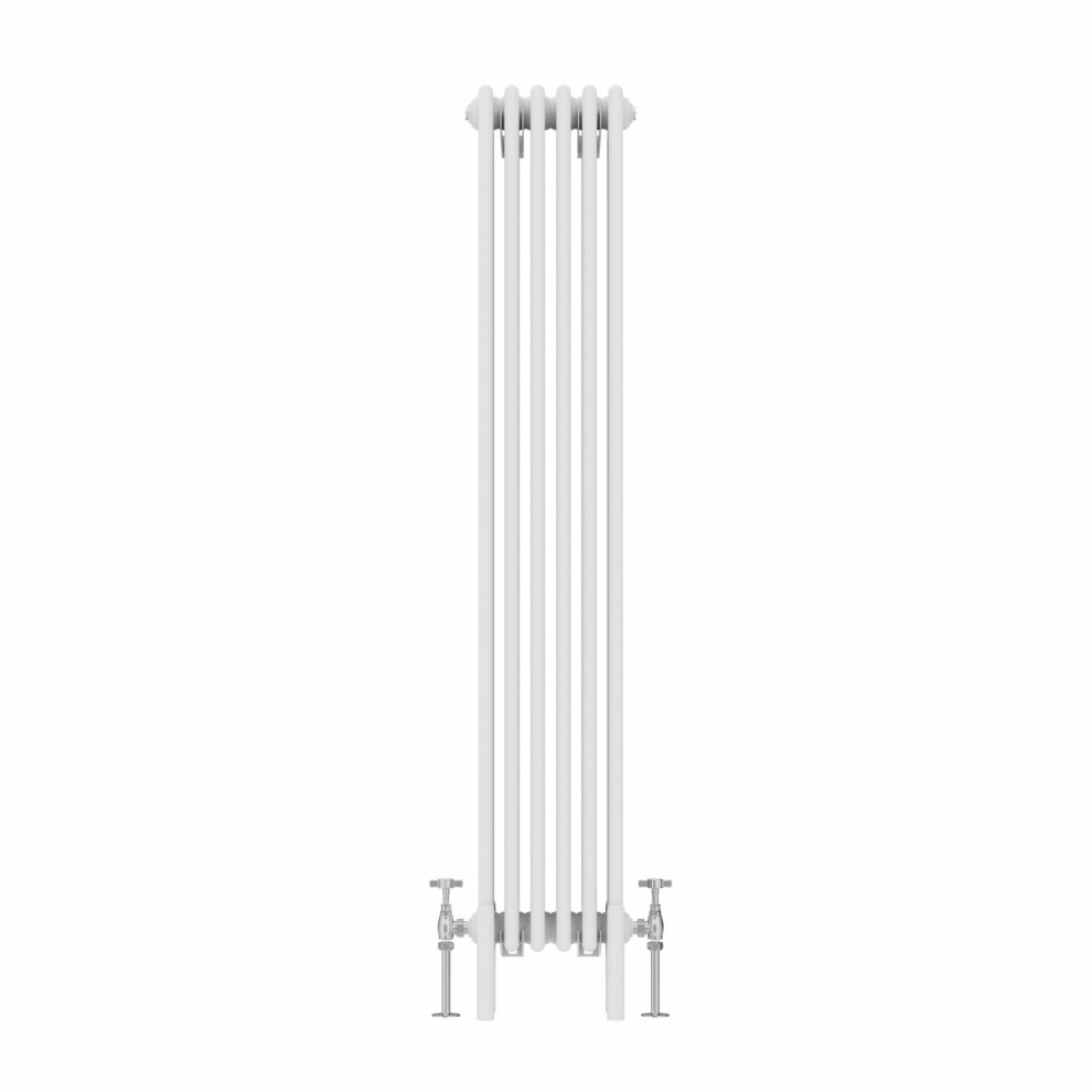 (1500x290mm, White) NRG Traditional Cast Iron Style Style Radiator Four Column Designer Bathroom Radiators