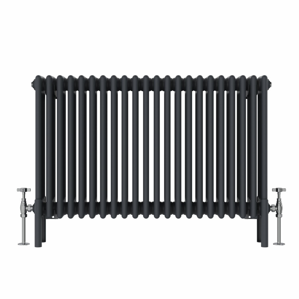 (600x1010mm, Anthracite) NRG Traditional Cast Iron Style Style Radiator Four Column Designer Bathroom Radiators