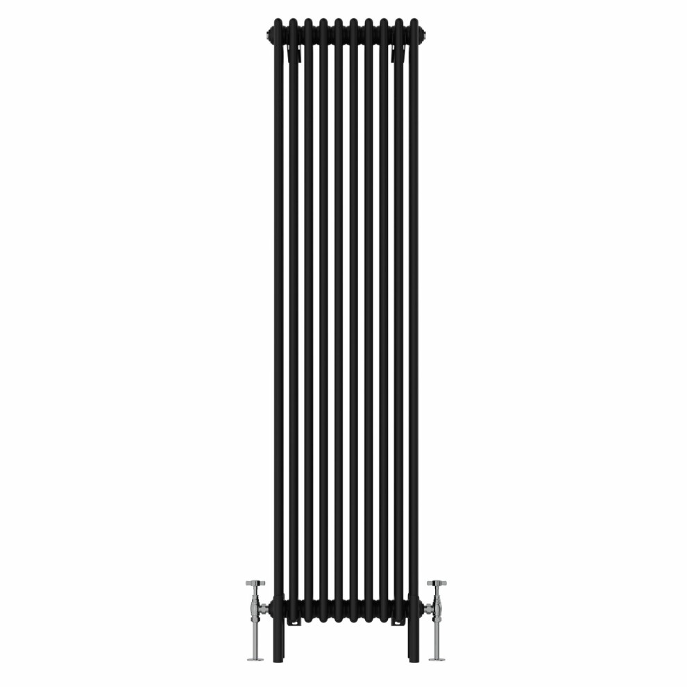 (1800x470mm, Black) NRG Traditional Cast Iron Style Style Radiator Four Column Designer Bathroom Radiators