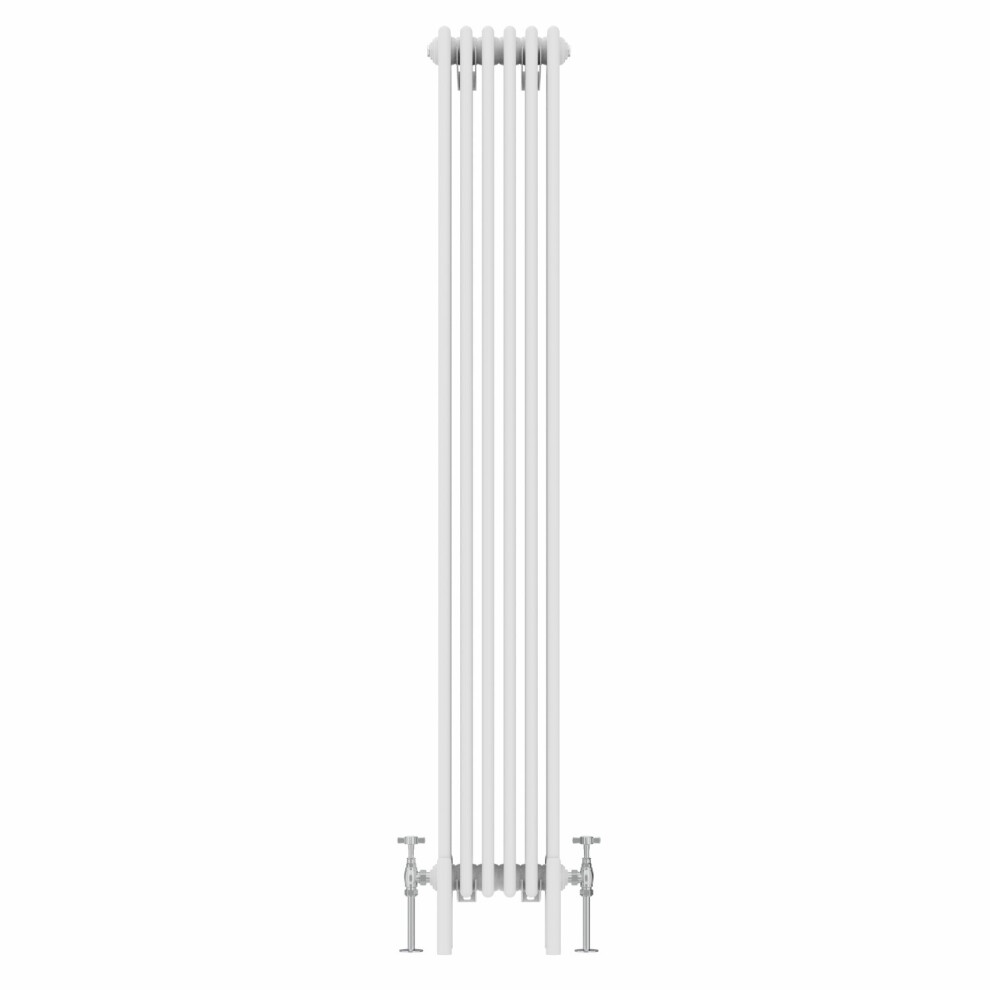 (1800x290mm, White) NRG Traditional Cast Iron Style Style Radiator Four Column Designer Bathroom Radiators