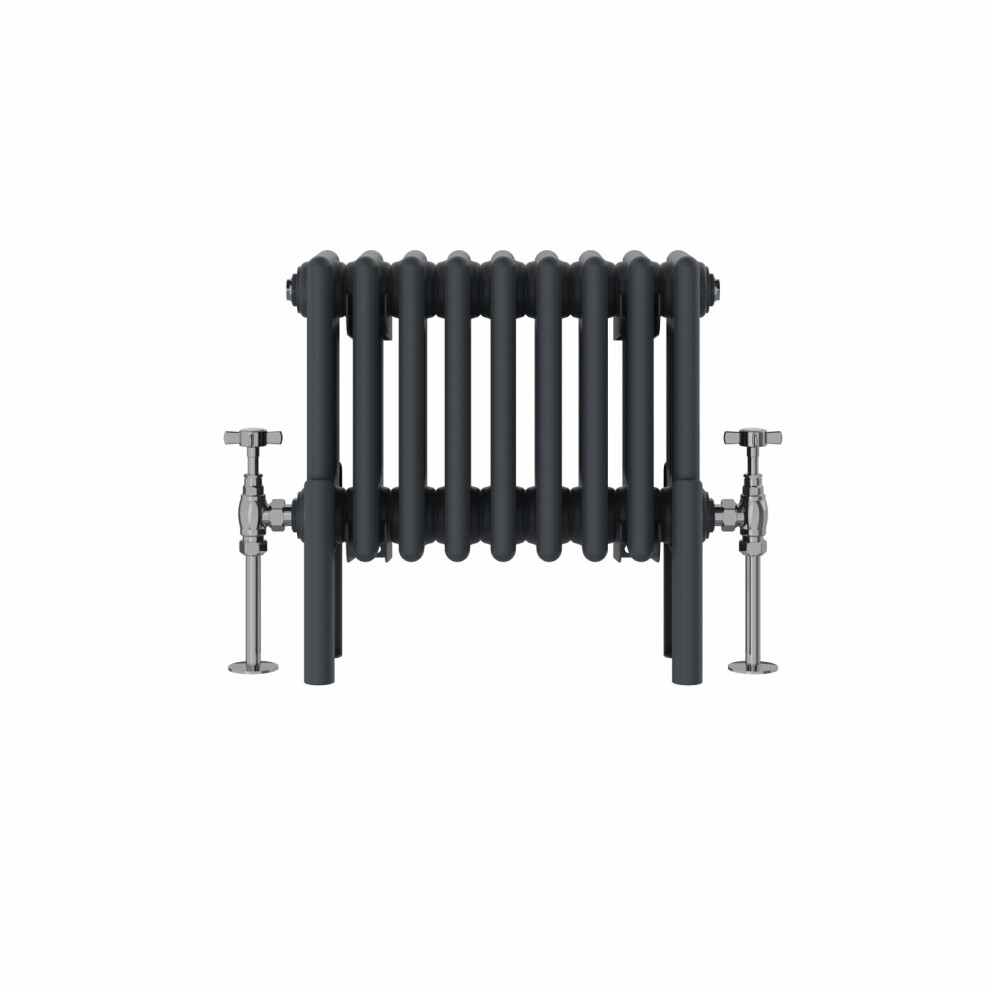 (300x425mm, Anthracite) NRG Traditional Cast Iron Style Style Radiator Four Column Designer Bathroom Radiators