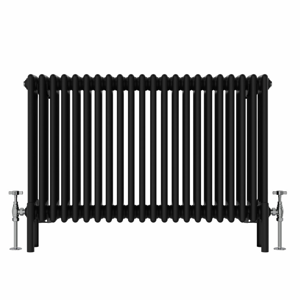 (600x1010mm, Black) NRG Traditional Cast Iron Style Style Radiator Four Column Designer Bathroom Radiators