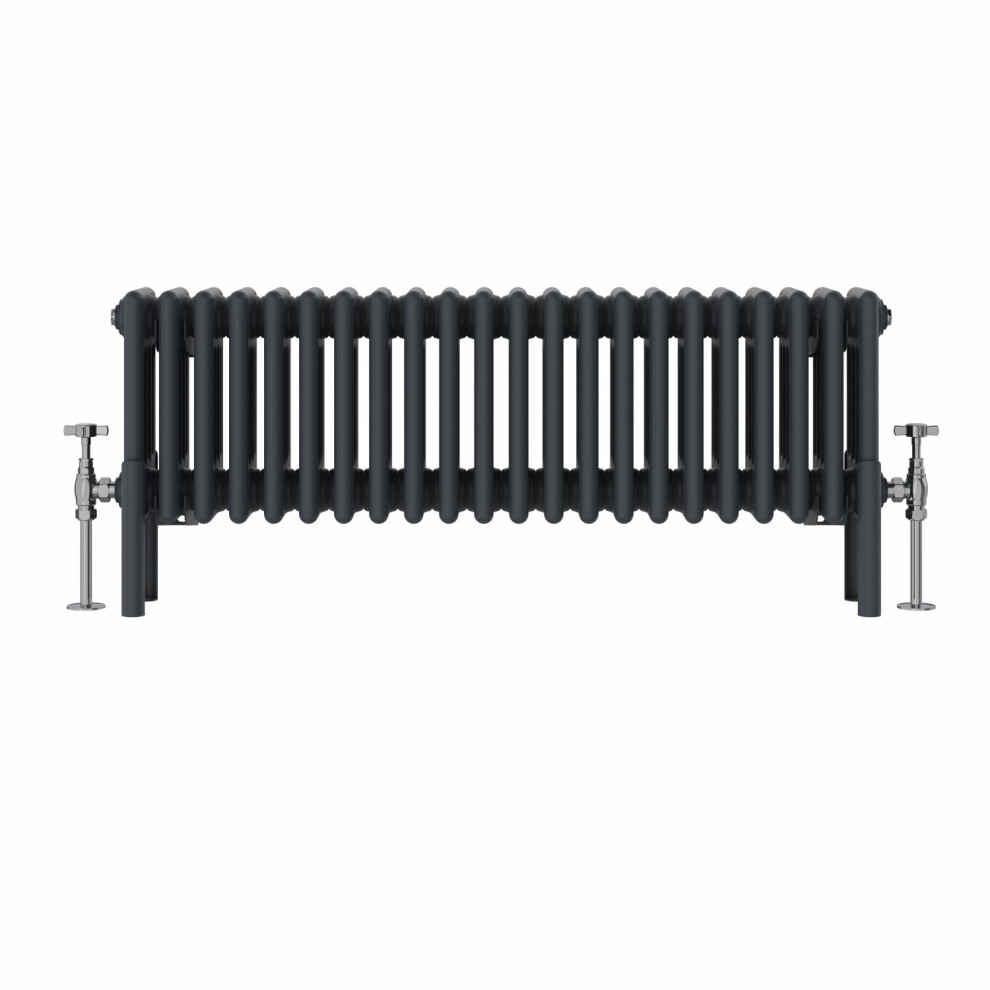 (300x1010mm, Anthracite) NRG Traditional Cast Iron Style Style Radiator Four Column Designer Bathroom Radiators