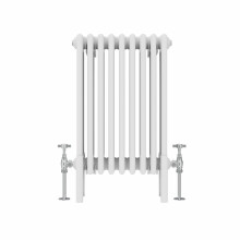 (600x425mm, White) NRG Traditional Cast Iron Style Style Radiator Four Column Designer Bathroom Radiators