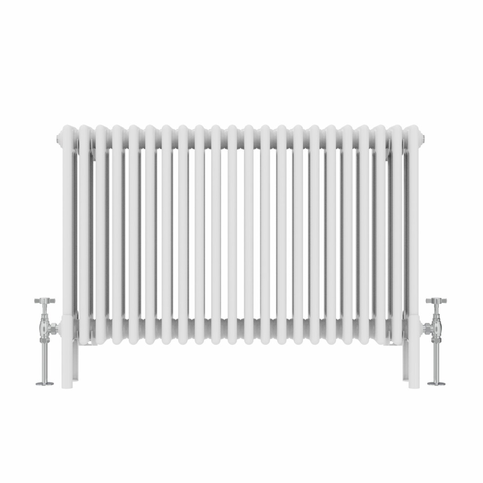 Nrg (600X1010mm, White) Traditional Cast Iron Style Style Radiator Four Column Designer Bathroom Radiators